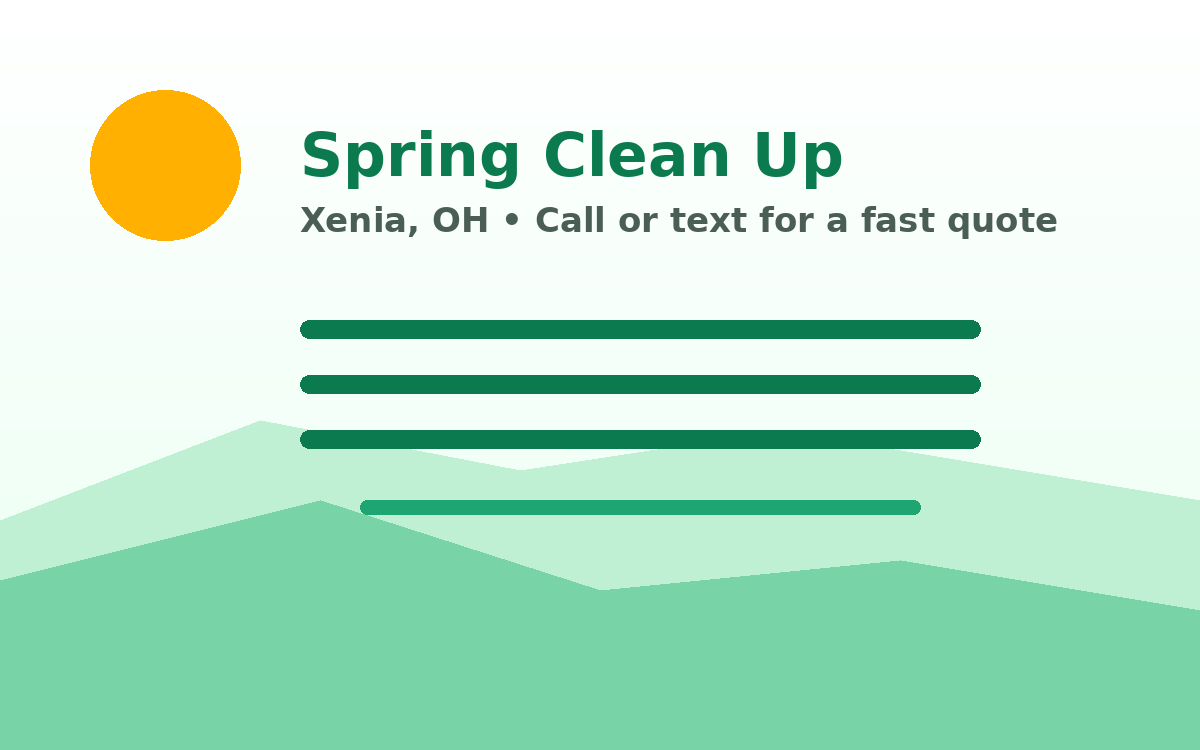 Spring Clean Up illustration