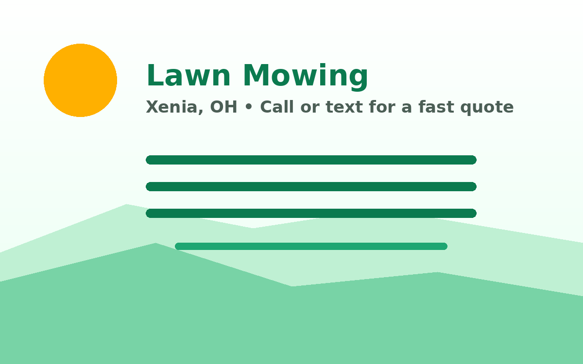 Lawn Mowing illustration