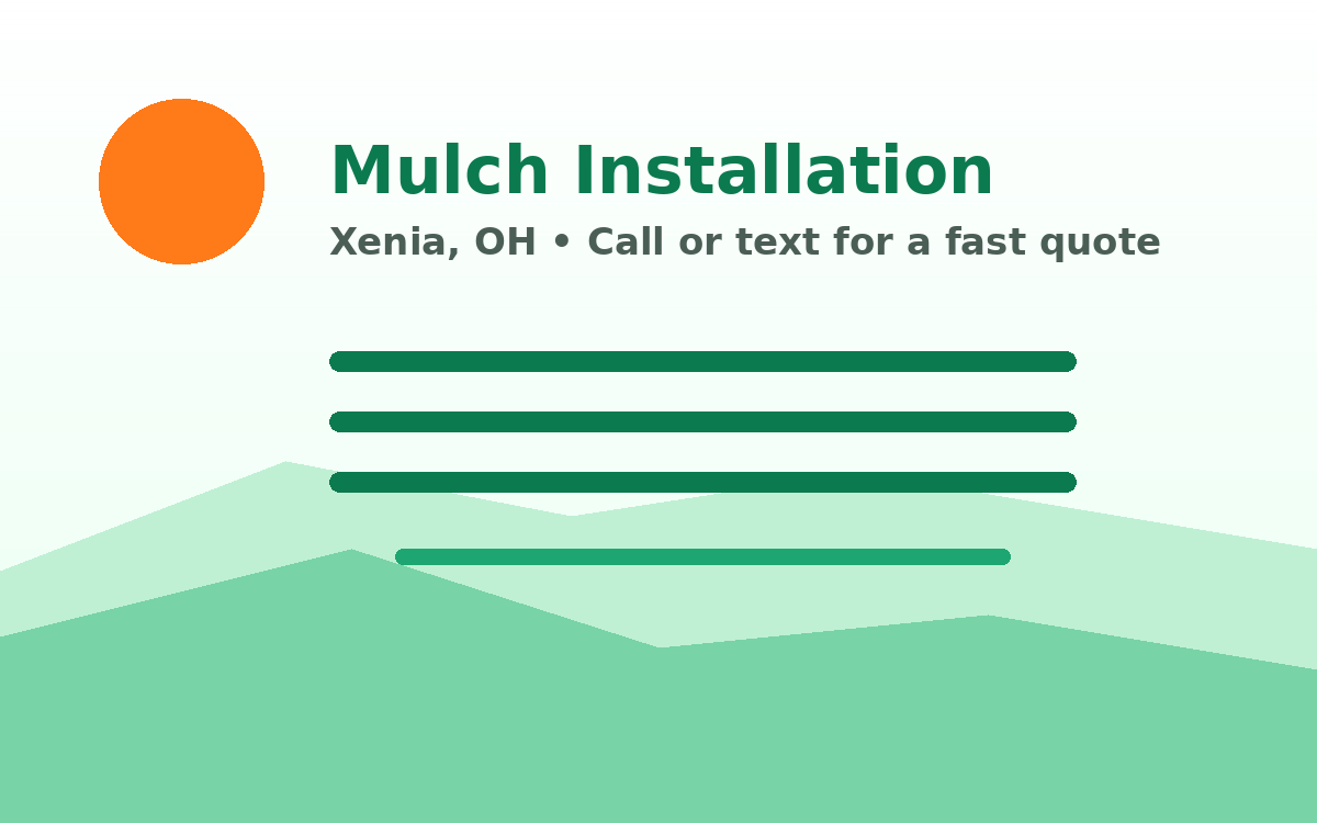 Mulch Installation illustration